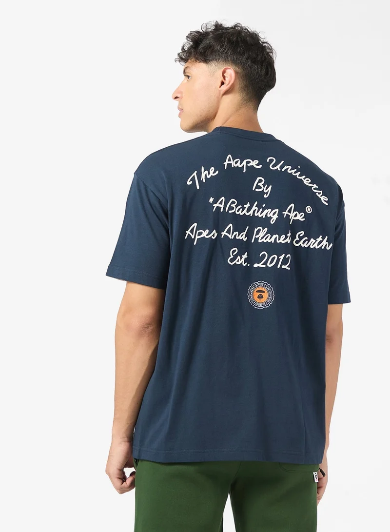 AAPE AAPEUNVS college tee